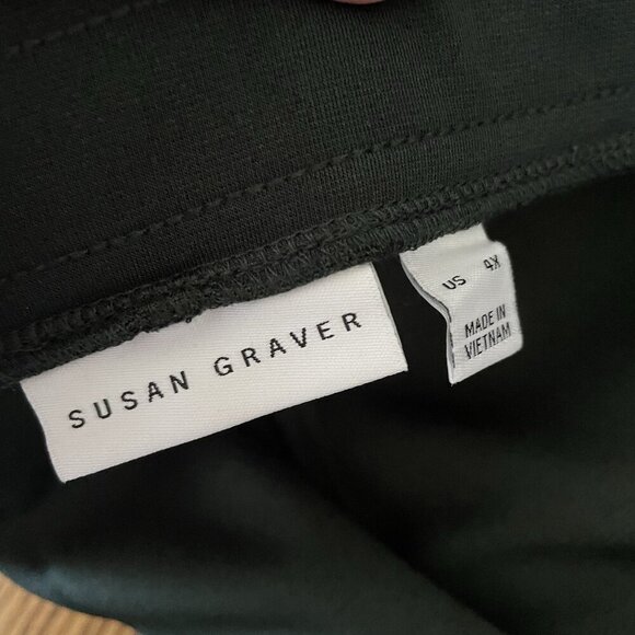 Susan Graver Women 4X Evergreen Milano Knit Pull-On Slim Leg Ankle Pants NWOT - Picture 8 of 10